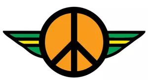 Ali di colore di ClipArt vettoriali di pace