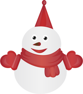 Dressed snowman