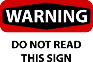 Warning sign image