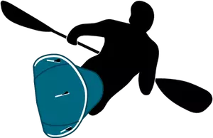 Waveski sport logo vektorgrafikk utklipp