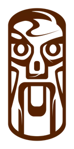 Tiki statue vector image
