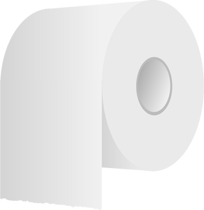 White toilet roll