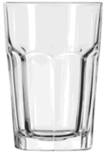 Vector afbeelding van tuimelaar glas
