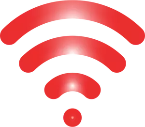 Red wireless signal
