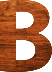 Holzstruktur Alphabet B