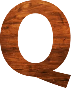 Q lettre en bois