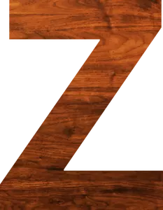 Holzstruktur Alphabet Z