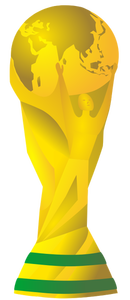 Мира по футболу 2014 года трофей векторное изображение