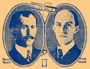 A imagem dos irmãos Wright