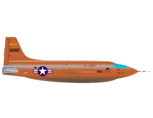 Avion portocaliu