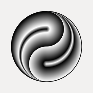 Einfache Abbildung eines traditionellen chinesischen Symbols