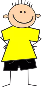 Keltainen paita poika