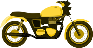 Gul motorsykkel