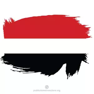 Malowane flaga Jemenu