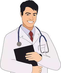 Jonge mannelijke arts