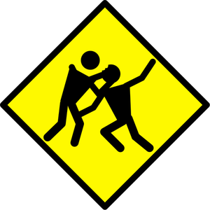 Vektorové ilustrace zombie doprava dopravní značka