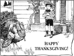 Happy Thanksgiving-Karte-Vektor-illustration