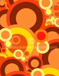 Colorful circles vector graphics