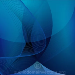 Blauer Hintergrund mit fließenden Linien