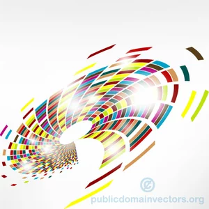 Colorful swirl vector graphics