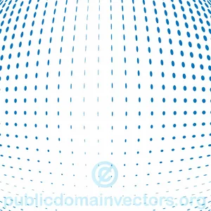 Blå prikker vektor mønster
