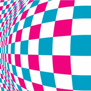 Warped checkered pattern