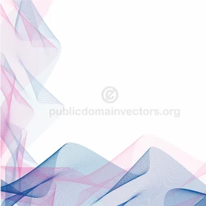 Abstract vector flowing lines