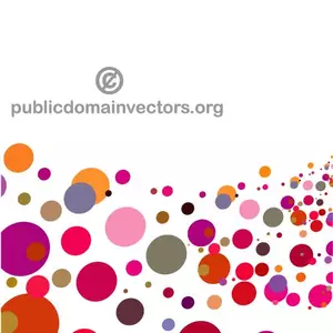 Vector graphics of colorful bubbles