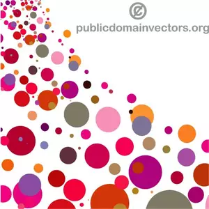 Vektorové ilustrace barevné bubliny