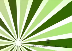 Green radial beams vector background