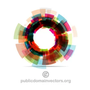 Kleurrijke cirkelvorm vector