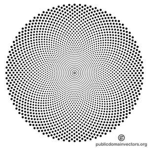 Vector forma con puntos negros