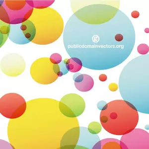 Colored bubbles vector