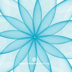 Blå blomst form vektor
