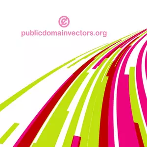 Green and pink lines vector