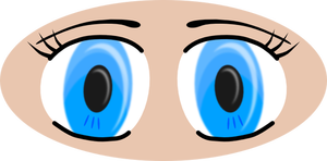 Anime ogen vector illustratie