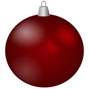 Maroon immagine vettoriale ornamento di Natale