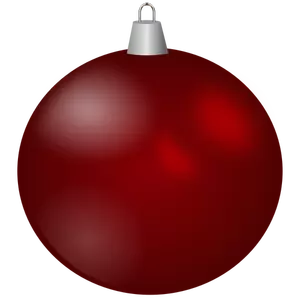 Maroon Christmas ornament vector image