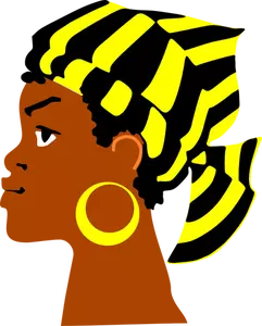 Afrikaanse lady's hoofd