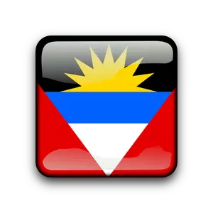 Antigua og Barbudas flagg-knappen