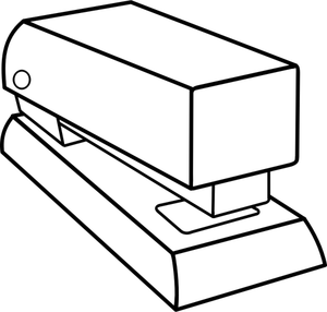 Vector illustraties van nietmachine technische tekening