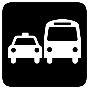 Airport transfer sign vector drawing