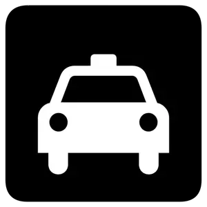 Taxi sign vector clip art