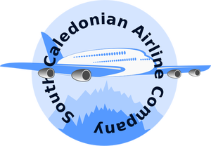 Lentoyhtiön logoideapiirustus