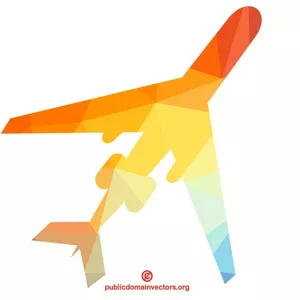 Airplane silhouette vector image