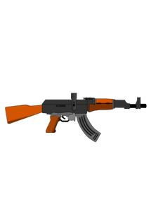 Image de vecteur pour le fusil AK47