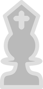 Vektorgrafik av ljus schack figur bishop