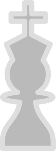 Ilustración vectorial de peón de ajedrez luz figura