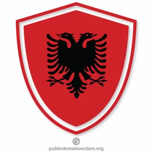 Cresta de la bandera albanesa