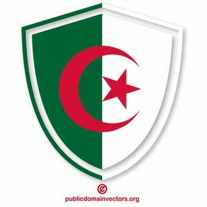 Escudo de armas de bandera argelina